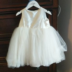 White flower girl/holiday dress 2T